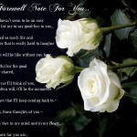 A Farewell Note For You..