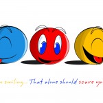 I’m smiling..