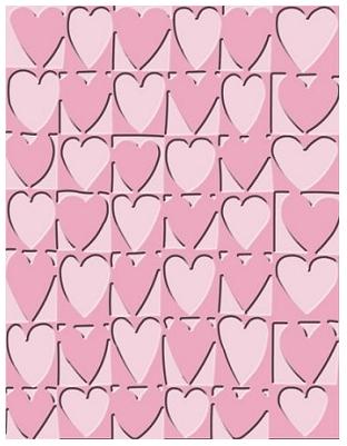 Cuttlebug Embossing Folder Heart Blocks