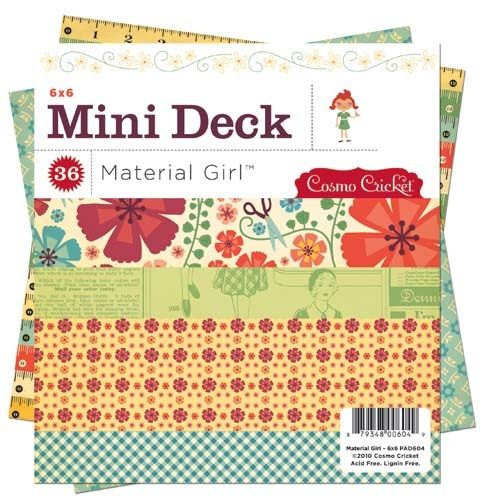 Material Girl 6x6 Paper Pad by Cosmo Cricket 36 sheets