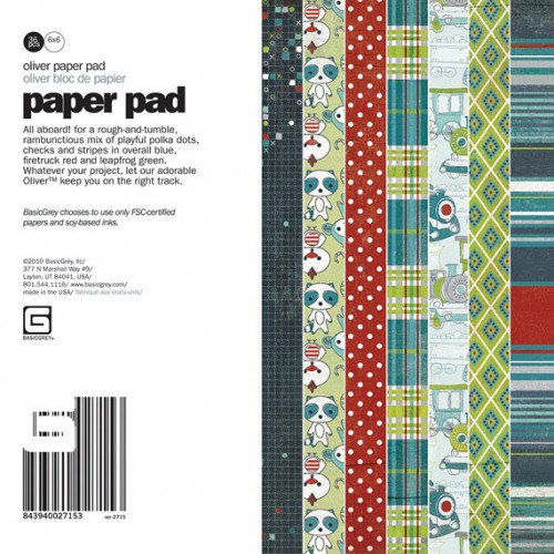 Oliver 36 sheet paper pad by BasicGre