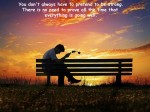 You don’t always have to pretend to be strong