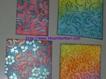 Backgrounds made on Embossed papers