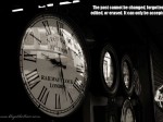 The past cannot be changed