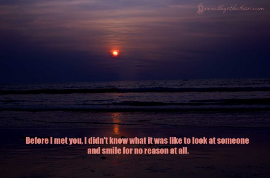 Before I met you Before I met you