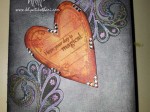 A distressed card